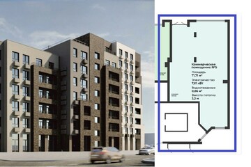 Помещение своб.назн., 71,7 м², 1/7 эт.